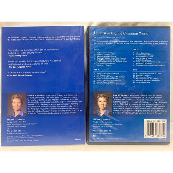 Great Courses ~UNDERSTANDING THE QUANTUM WORLD~ DVDs & Guidebook - Picture 2 of 3